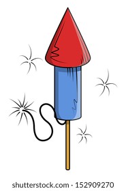 Celebration firecracker on 4th of july