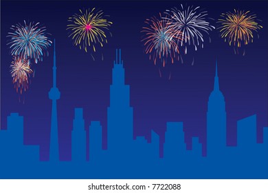 Celebration with firework
