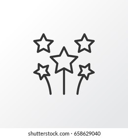 Celebration Fireworks Icon Symbol. Premium Quality Isolated Festive Fireworks Element In Trendy Style.