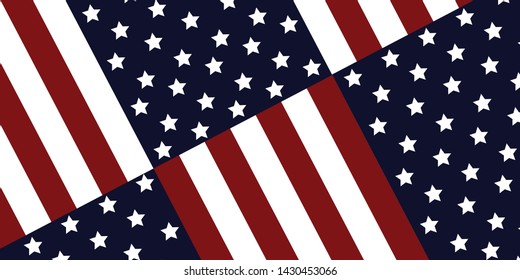 Celebration of Fourth of July in United States of America.Modern vector illustration for background,fabric,cards,banners.