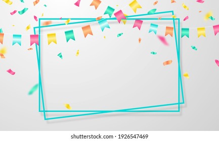 celebration frame banner Background. Vector illustration 