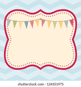 Celebration Frame: This Fun And Trendy Frame Awaits Your Text. Fully Editable Vector Illustration