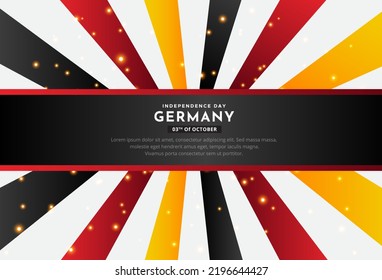 Celebration german independence day design banner vector. German Unity day design vector