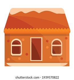 Celebration gingerbread icon. Cartoon of celebration gingerbread vector icon for web design isolated on white background