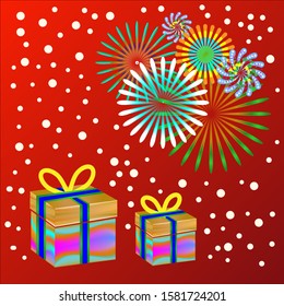 For the celebration. give a gift box. fireworks atmosphere.
