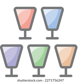 Celebration, glasses fully editable vector icon

