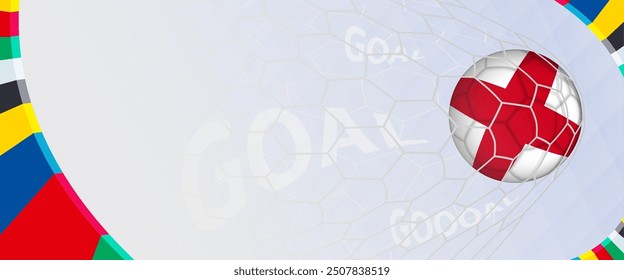 Celebration Goal for Alabama football team in colorful design. Perfect for illustrating soccer success, international football tournaments, and sports-themed promotions. Vector template.