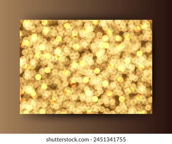 Celebration gold color background or golden bright Background with bokeh lights or golden abstract holiday background. 