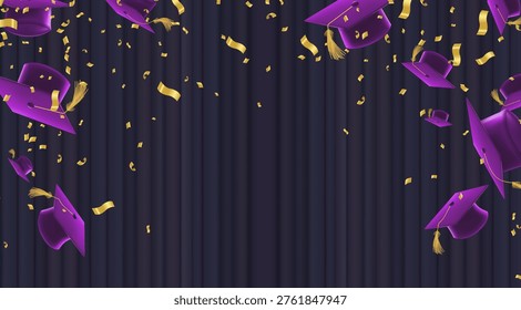 Fondo graduación celebración con