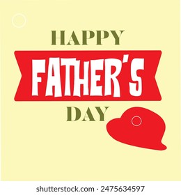 Celebration of Happy Fathers day vector background. Illustration vector art for web banner, poster, social media post design and share this nice background color. 
