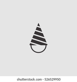 celebration hat icon vector illustration, can be used for web and mobile design