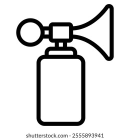 Celebration Horn New year icon illustration