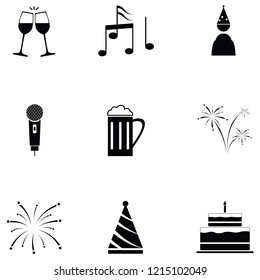 celebration icon set