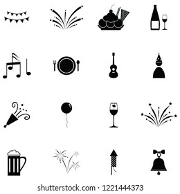 celebration icon set