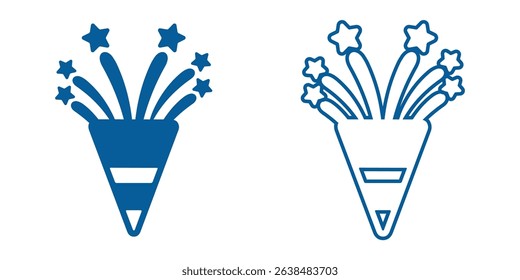 celebration icon set. Vector solid icons collection. Solid and line icon style. eps file. transparent background icon.