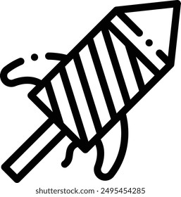 icono de celebración. Diseño De Estilo Lineal Delgado Aislado Sobre Fondo Blanco