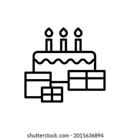 Celebration icon vector. holiday illustration sign. Party symbol. event logo.