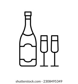 Celebration icon vector. holiday illustration sign. Party symbol. event logo.