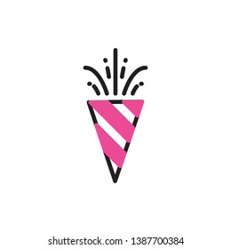 celebration icon vector modern style design