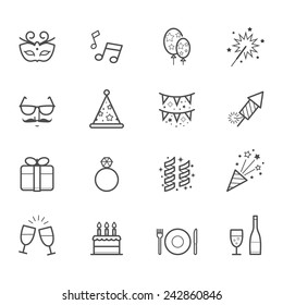 Celebration Icons and Party Icons