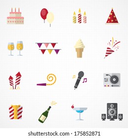 Celebration Icons and Party Icons set