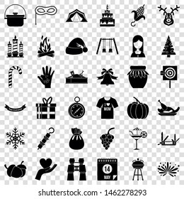 Celebration icons set. Simple style of 36 celebration vector icons for web for any design