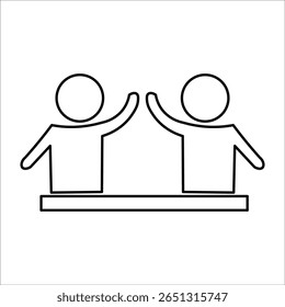 Iconos de celebración. Ilustración vectorial de línea simple