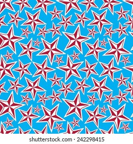 Celebration idea background, beautiful stars. Seamless background with festive stars, for use in decorating, graphic design and as wallpapers.
