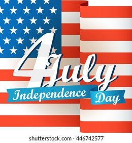 The celebration of The Independence Day. Vector illustration
Happy independence day. Vector illustration