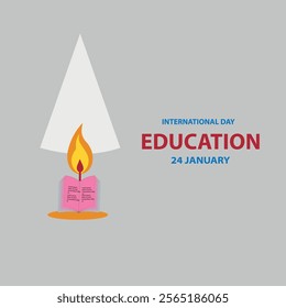 Celebration of International Day Of Education a vector graphic design and template or logo design