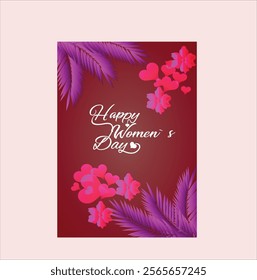 celebration international women day design for banner background poster flyer card wallpaper Vector illustration