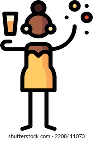 celebration isolated design element stock illustration. Vector on a white background
