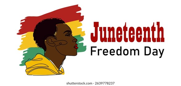 Celebration of Juneteenth Freedom Day with cultural representation and vibrant colors