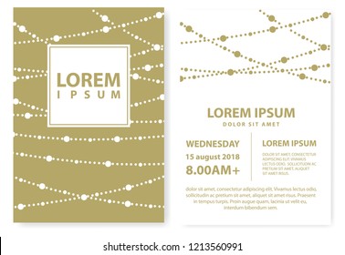 Celebration lights,  event invitation template