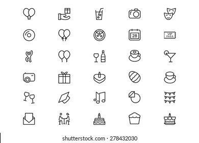 Celebration Line Icons 1
