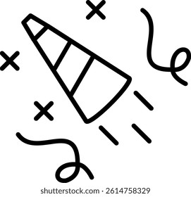 Celebration Line Vector Icon Design