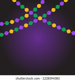 Celebration mardi gras party background template vector illustration