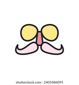 Celebration Mask Icon Vector Illustration