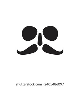 Celebration Mask Outline Icon Vector Illustration