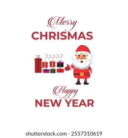 Celebration of Merry Christmas a vector graphic design and a template or logo