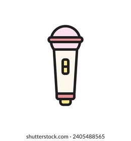 Celebration Microphone Icon Vector Illustration