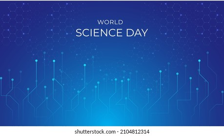 Celebration National Science Day Design. Science Day background vector illustration