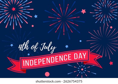 Celebration night with colorful firecracker festival joy and cheerful carnival backdrop for usa holiday fourth of july decoration vector icon and fun star group illustration transparent style

