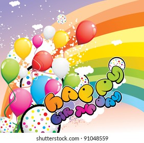 celebration party color vector