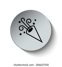 Celebration and Party icon. Button. EPS10. Illustration