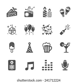 Celebration And Party Icon Set 2, Vector Eps10.