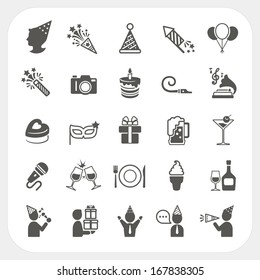 Celebration and Party icons set