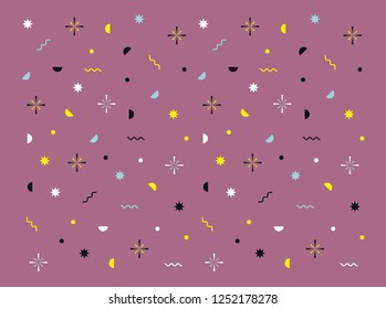 Celebration party pattern with confetti