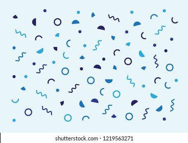 Celebration party pattern confetti vector