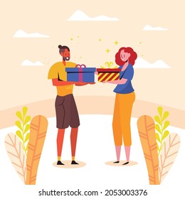 Celebration - People, happy birthday, couple in love